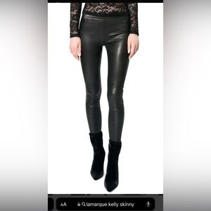Lamarque stretch leather skinny leggings, style ‘Kelly’